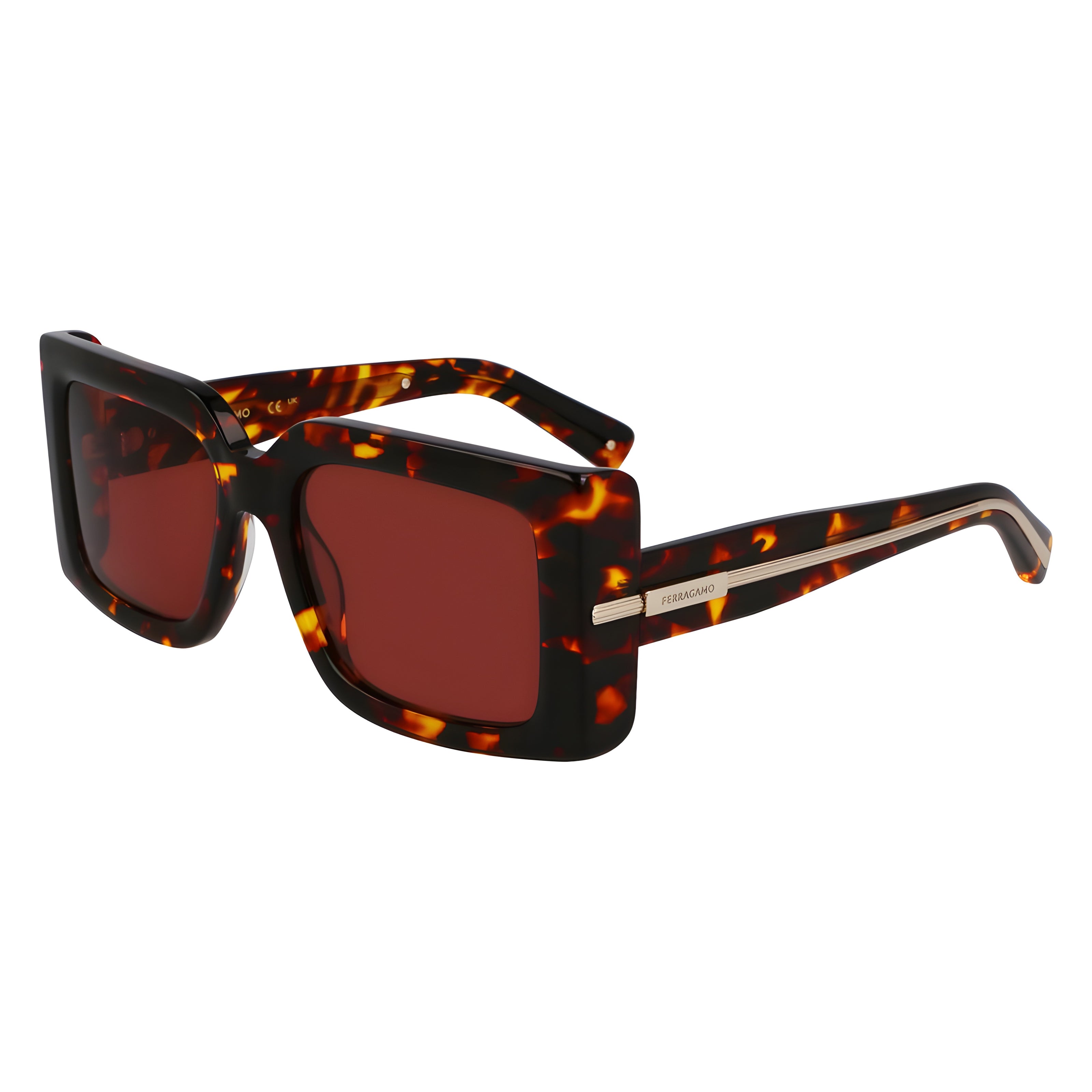 Ferragamo Brown Sunglasses