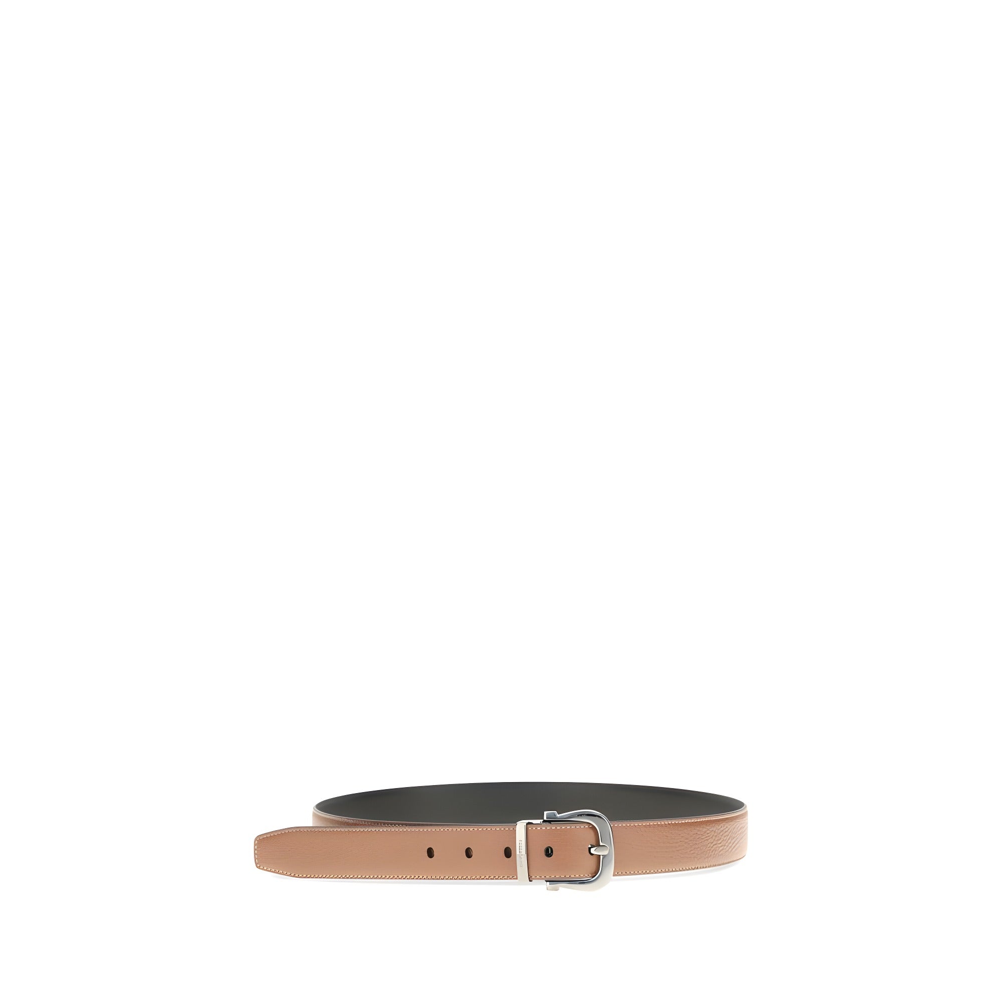 Ferragamo Brown Calf Leather Regular Belt