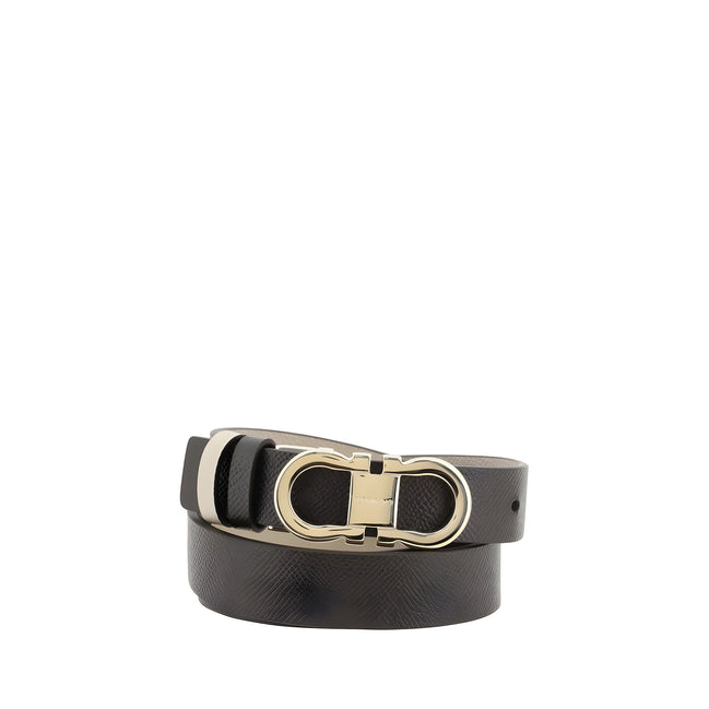 Ferragamo Brown Calf Leather Regular Belt