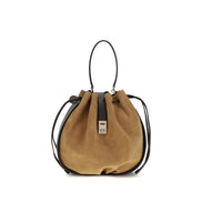Ferragamo Brown Leather Bucket Bag