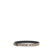 Ferragamo Gray Leather Belt