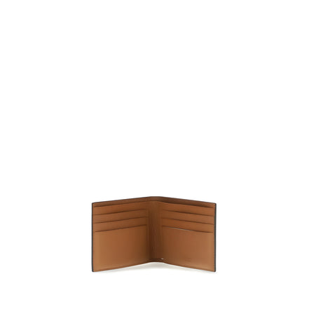 Ferragamo Gray Calf Leather Bos Taurus Wallet