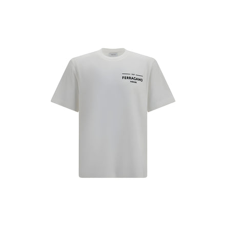 Ferragamo White Cotton T-Shirt