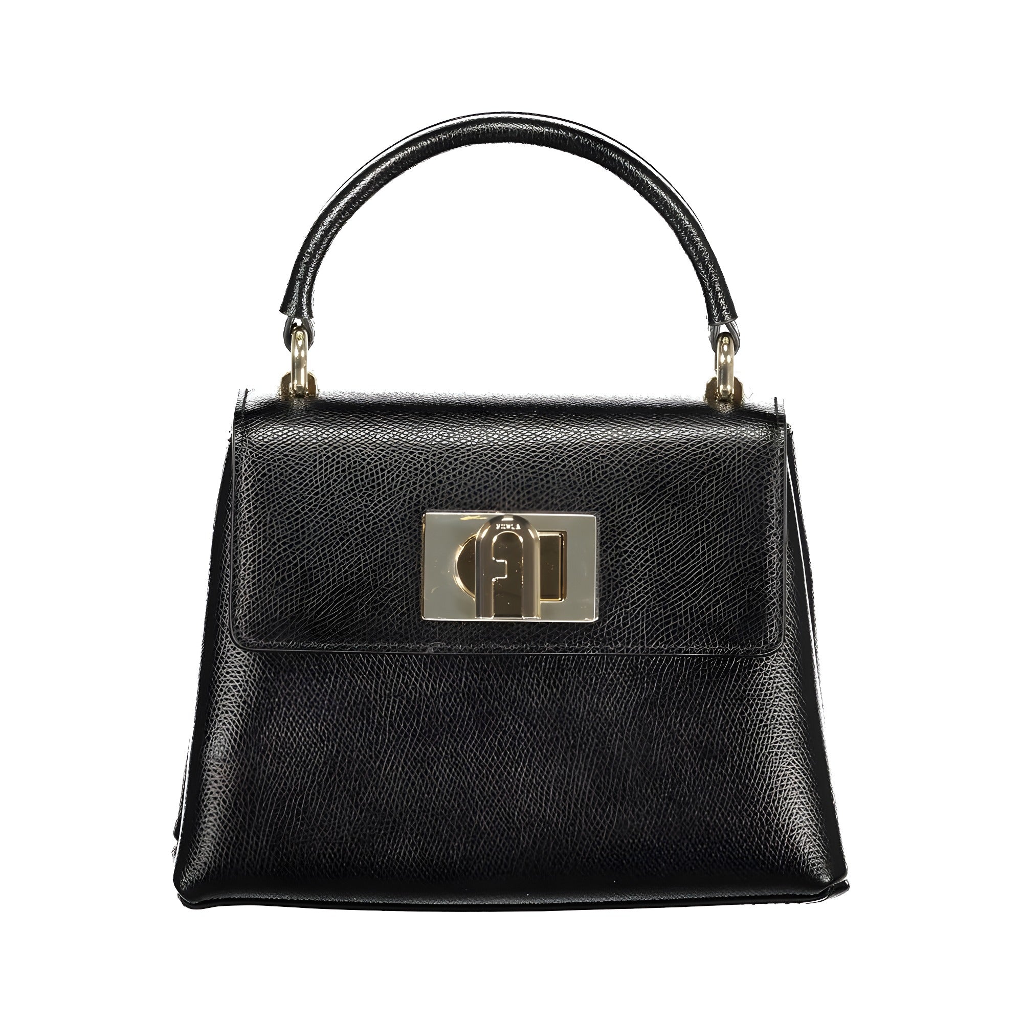 Furla Black Leather Handbag