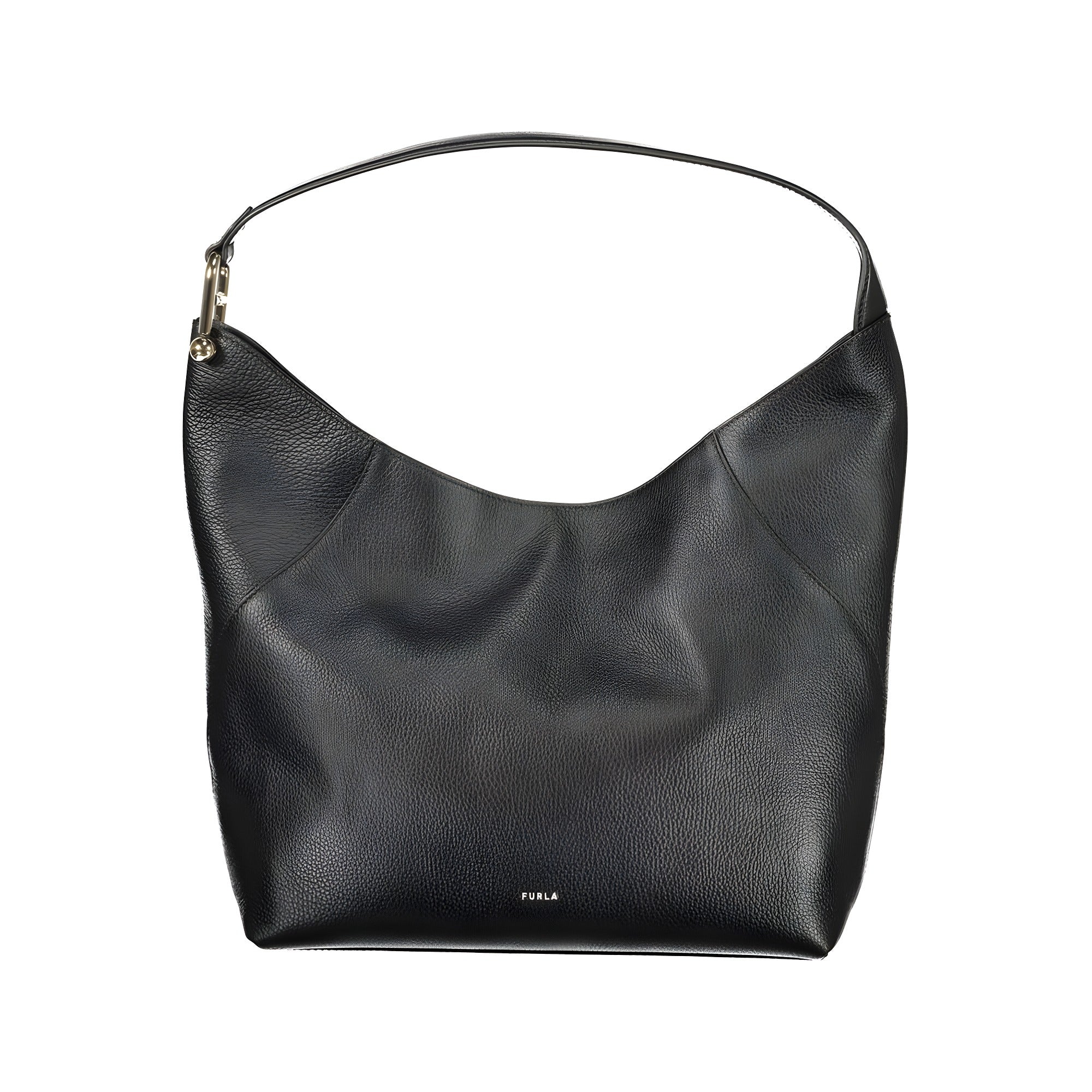 Furla Black Leather Shoulder Bag