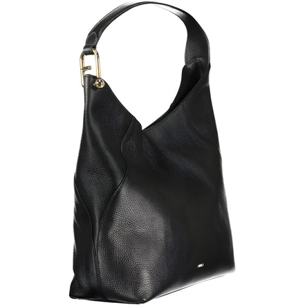 Furla Black Leather Shoulder Bag