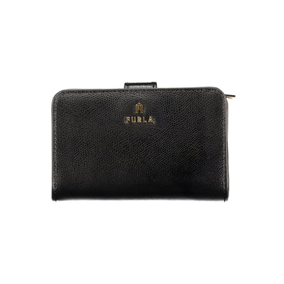 Portefeuille en cuir noir pour femme Furla