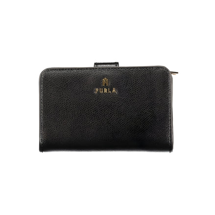 Portefeuille en cuir noir pour femme Furla