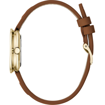 Furla Brown Leather Dress Watch