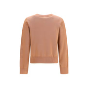 Ganni Beige Cotton Sweatshirt