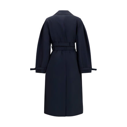 Ganni Black Cotton Coat
