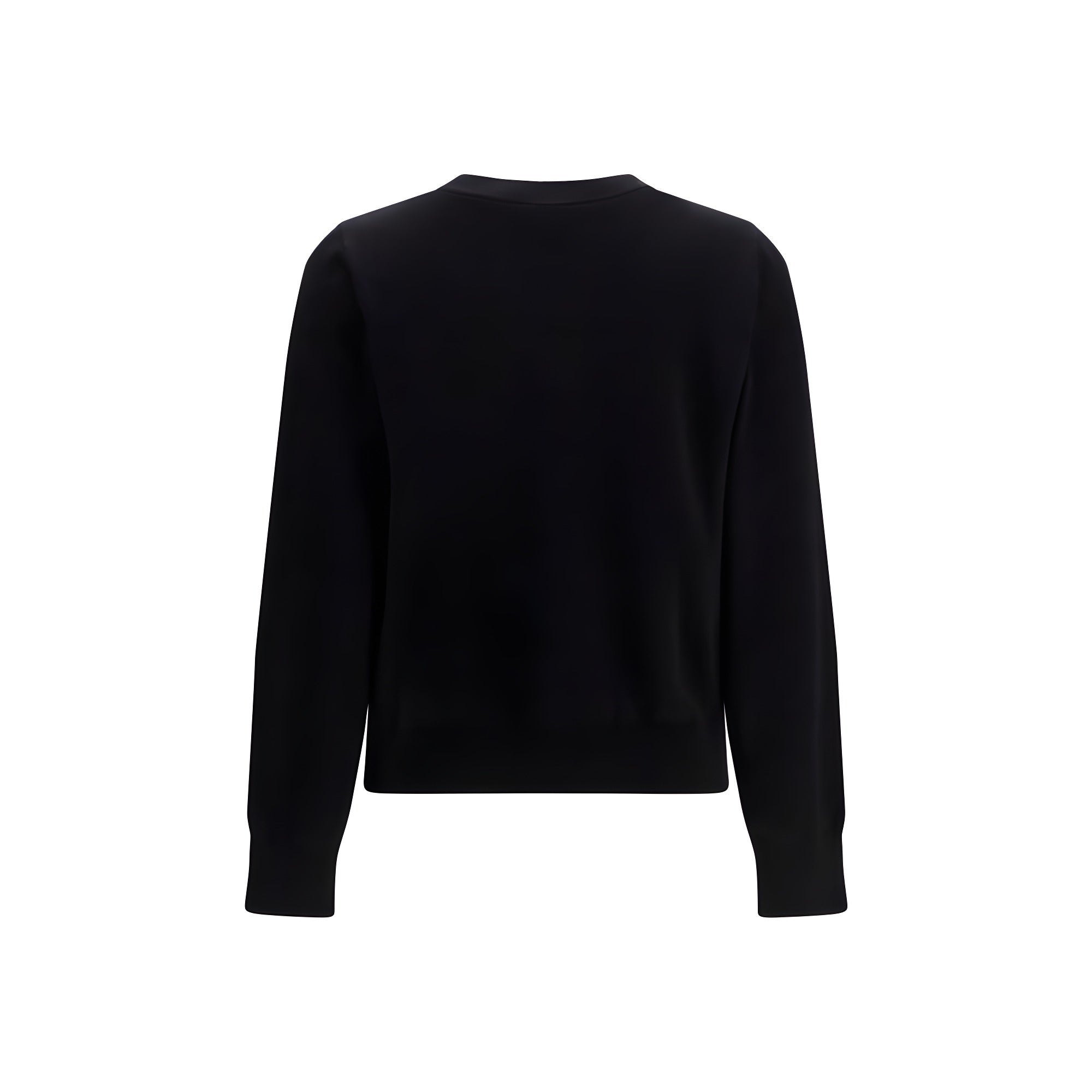 Ganni Black Cotton Sweatshirt