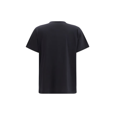 Ganni Black Cotton T-Shirt