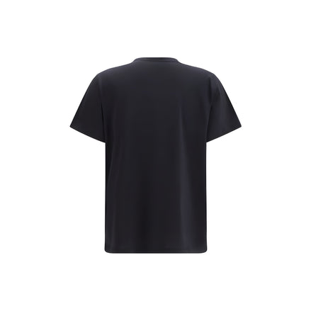 Ganni Black Cotton T-Shirt