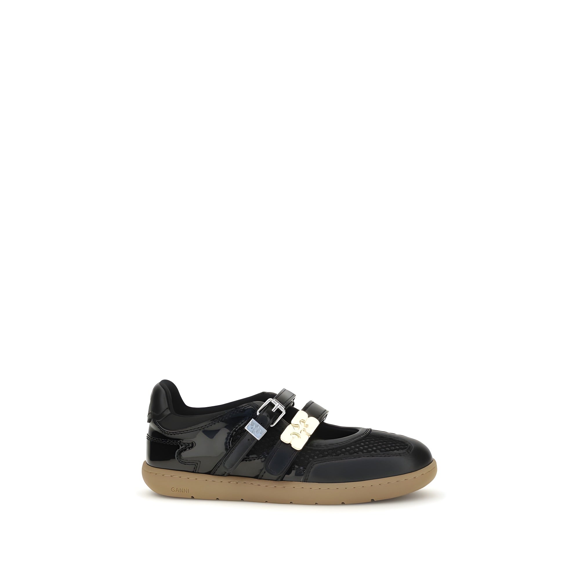 Ganni Black Ballet Flats