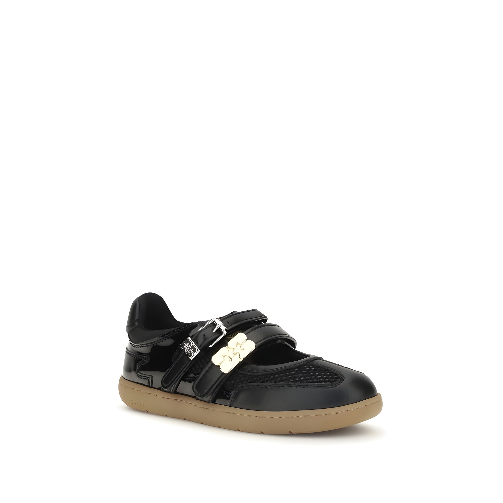 Ganni Black Ballet Flats