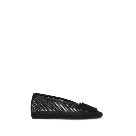Ganni Black Ballet Flats