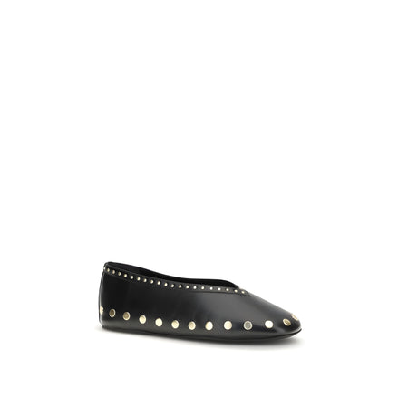 Ganni Black Ballet Flats
