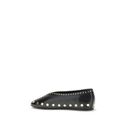 Ganni Black Ballet Flats
