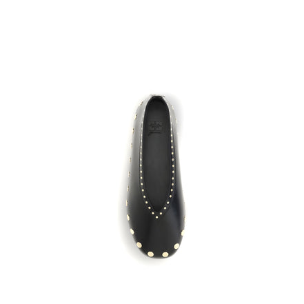 Ganni Black Ballet Flats