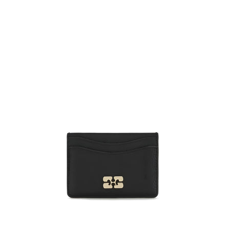 Ganni Black Recycled Polyamide Wallet