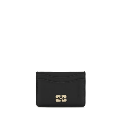 Ganni Black Recycled Polyamide Wallet