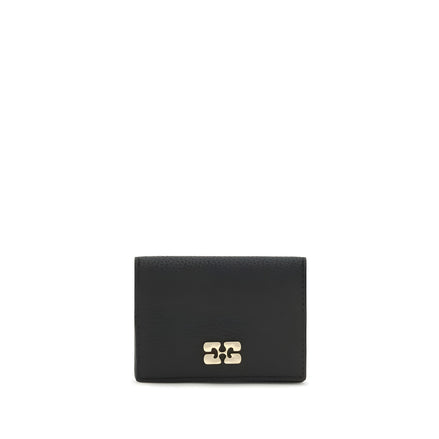 Ganni Black Recycled Polyester Wallet