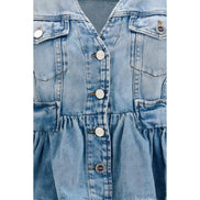 Ganni Blue Cotton Denim Jacket