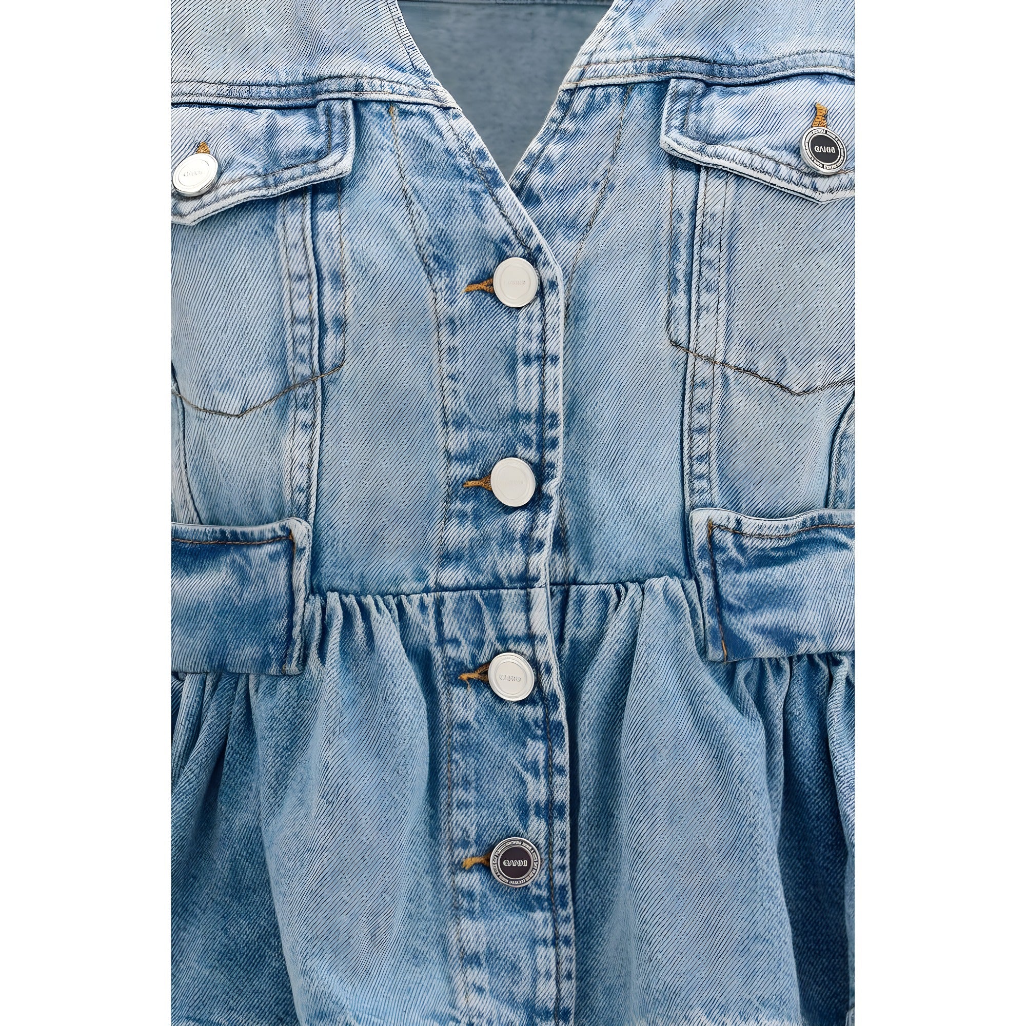 Ganni Blue Cotton Denim Jacket
