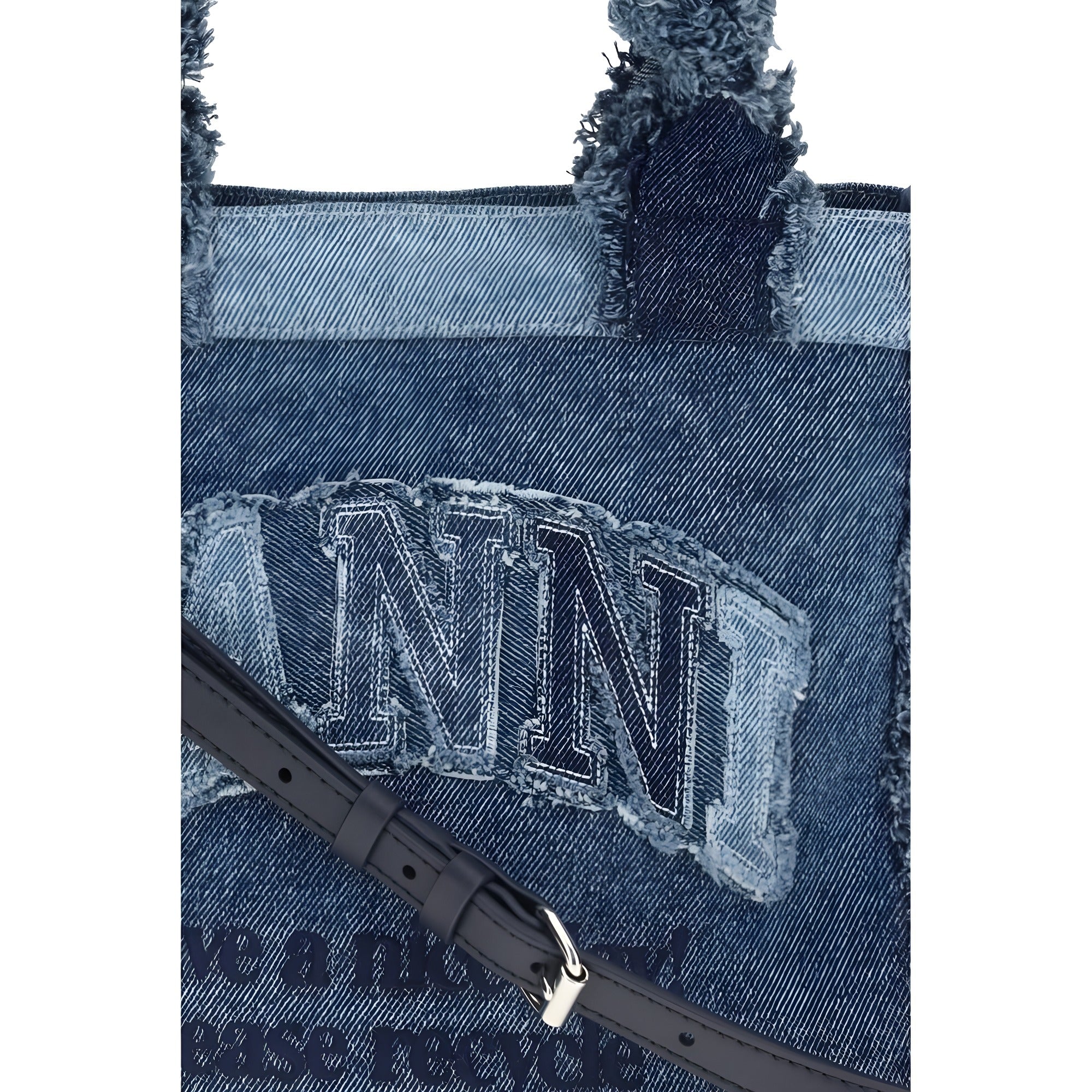 Ganni Blue Cotton Handbag