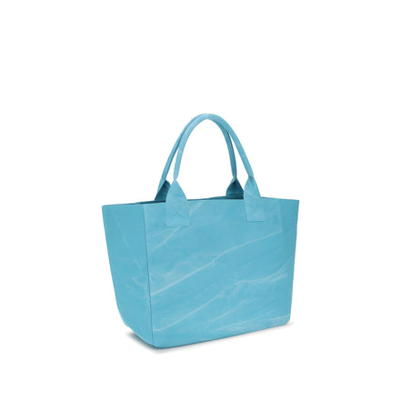 Ganni Blue Recycled Cotton Shoulder Bag