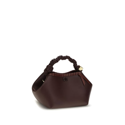 Ganni Brown Recycled Leather Shoulder Bag