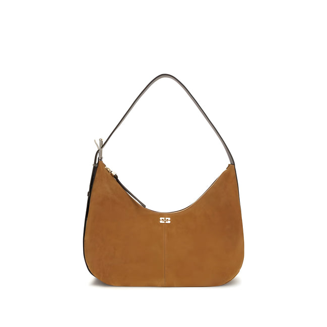Ganni Brown Shoulder Bag