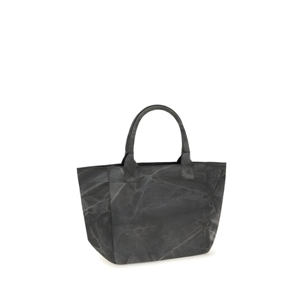 Ganni Gray Cotton Shoulder Bag