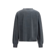 Ganni Gray Cotton Sweatshirt