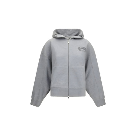 Ganni Gray Cotton Sweatshirt