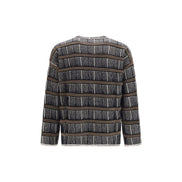 Giorgio Armani Blue Silk Sweatshirt