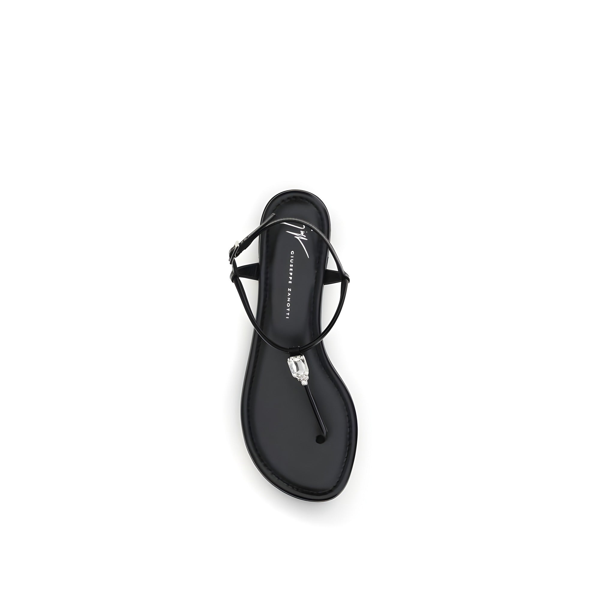 Giuseppe Zanotti Black Flat Sandals