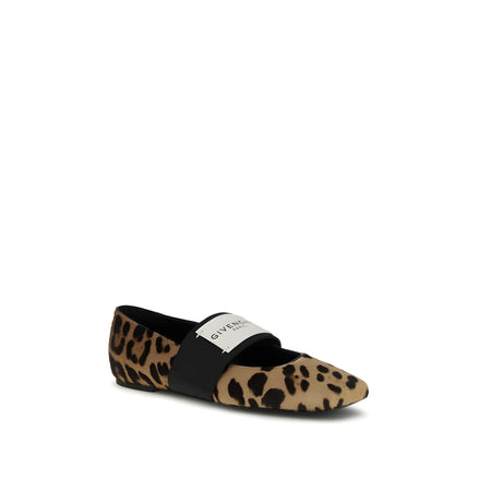 Givenchy Beige Calf Leather Ballet Flats