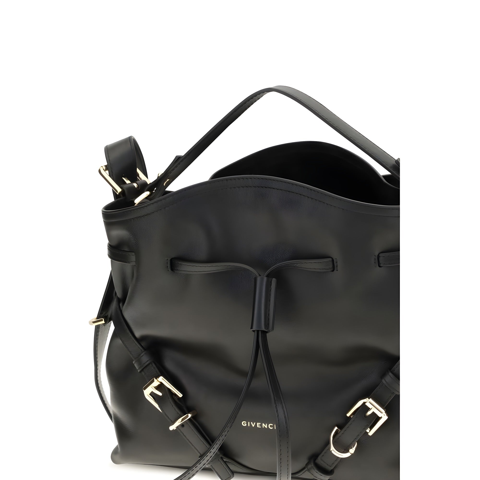 Givenchy Black Calf Leather Bucket Bag