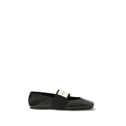 Givenchy Black Lamb Leather Ballet Flats