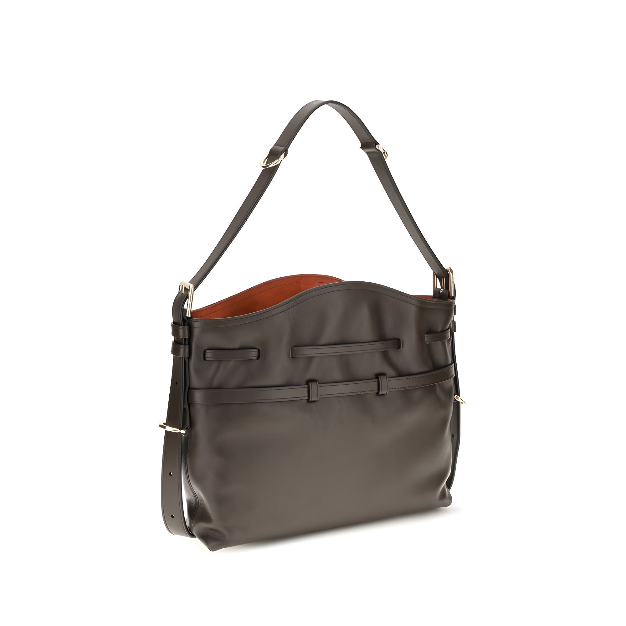 Givenchy Brown Calf Leather Bucket Bag