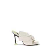 Givenchy White Lamb Mules