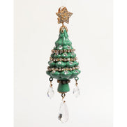 Boucles d'oreilles Dolce & Gabbana sapin de Noël multicolore en laiton doré