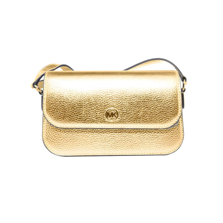 Sac bandoulière en cuir doré Michael Kors