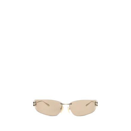 Lunettes de soleil Balenciaga en métal doré