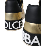 Dolce & Gabbana Gold Portofino Sneakers