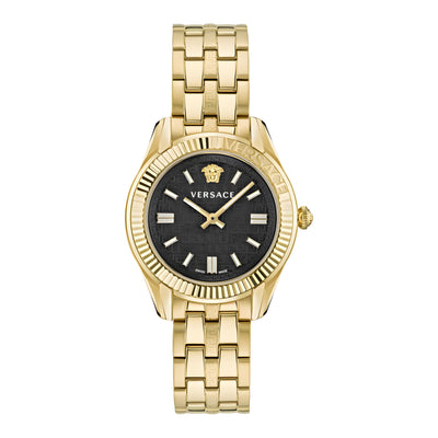 Montre habillée Versace en acier inoxydable doré