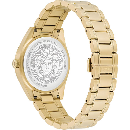 Montre habillée Versace en acier inoxydable doré