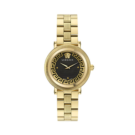 Montre habillée Versace en acier inoxydable doré